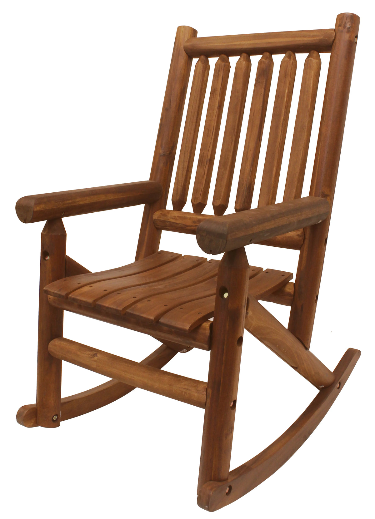 Brown Wood Outdoor Rocker D739