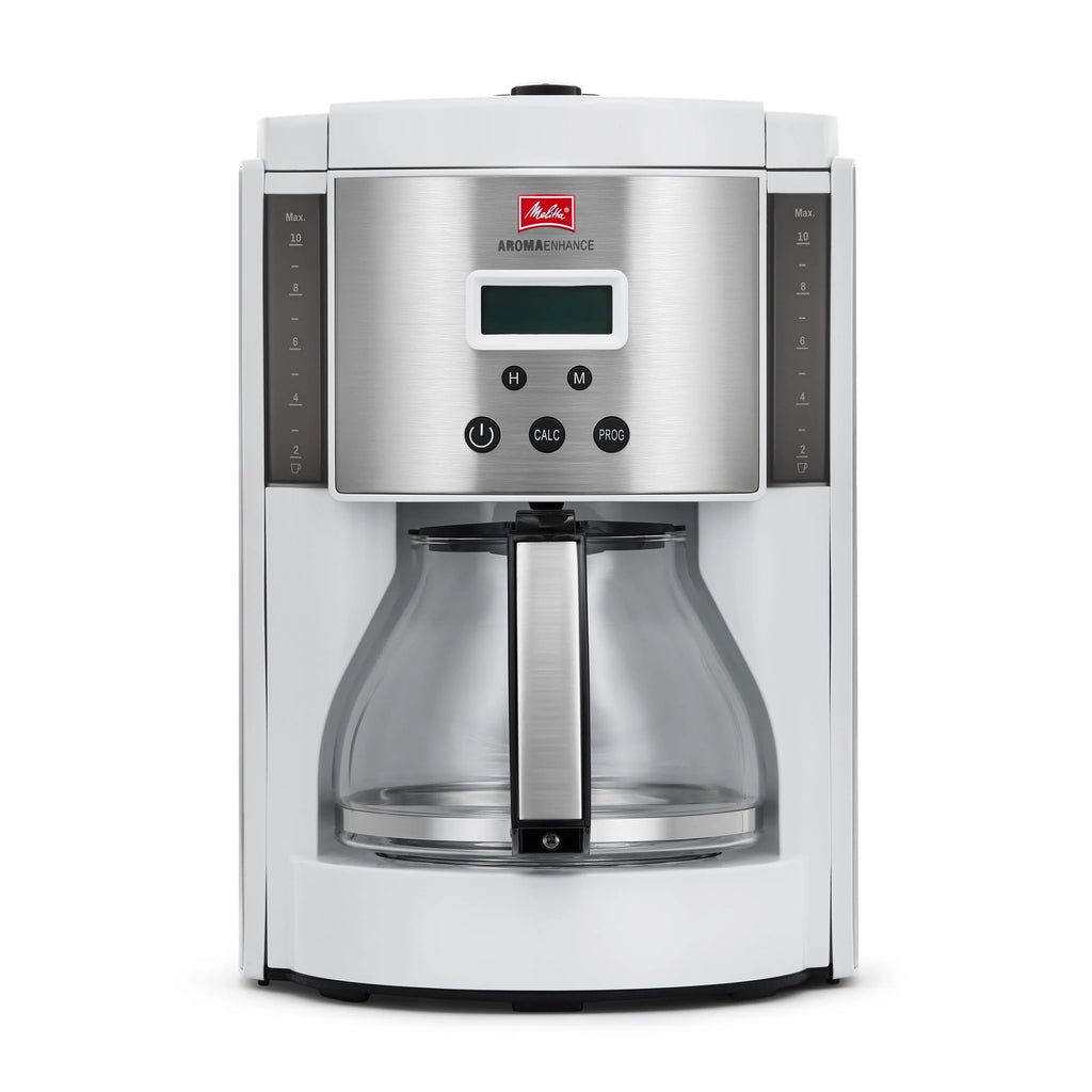 White 10 Cup Stainless Steel Drip Coffee Maker C56896