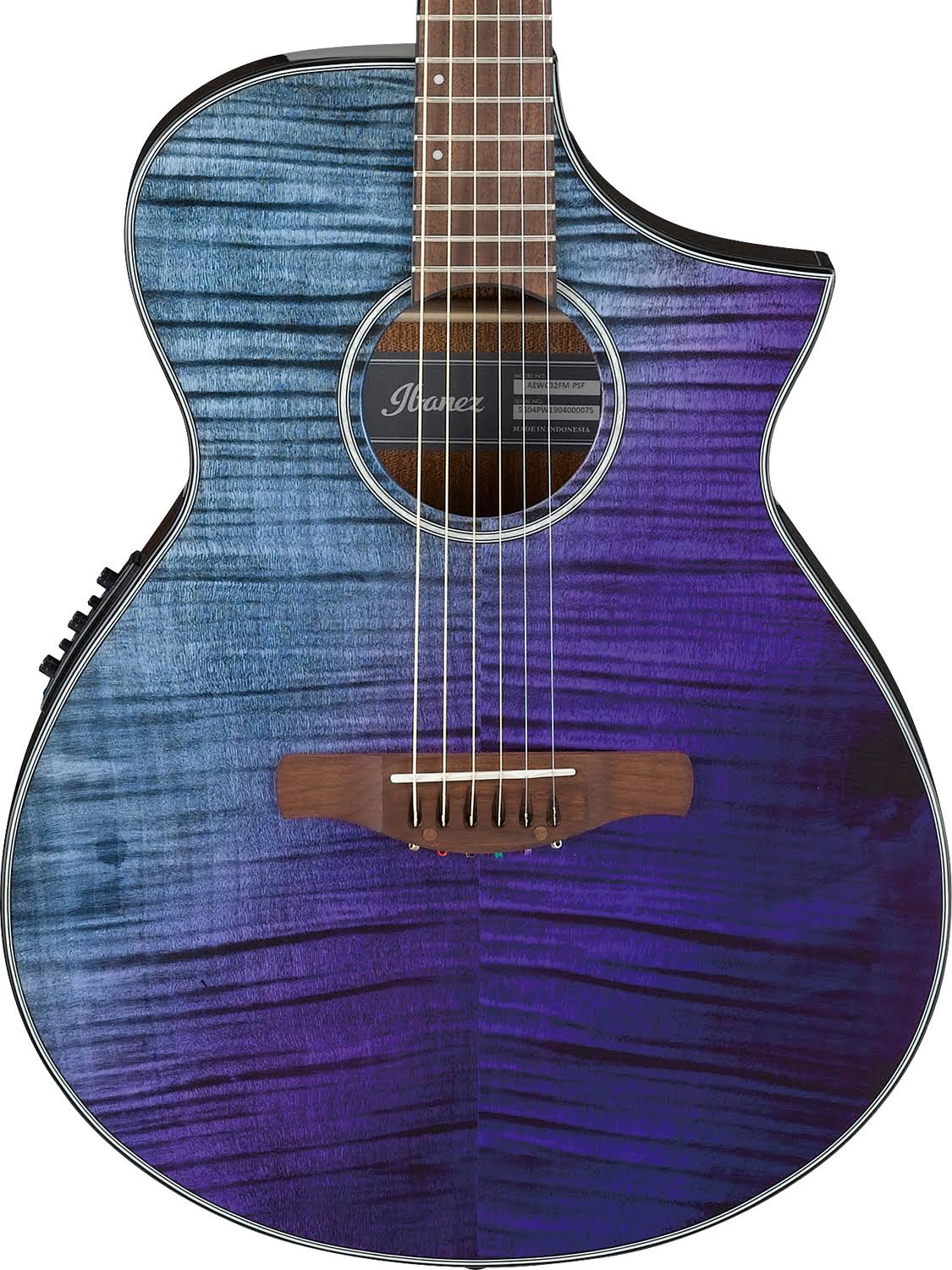 Acoustic Purple Sunset Fade High Gloss Guitar E520