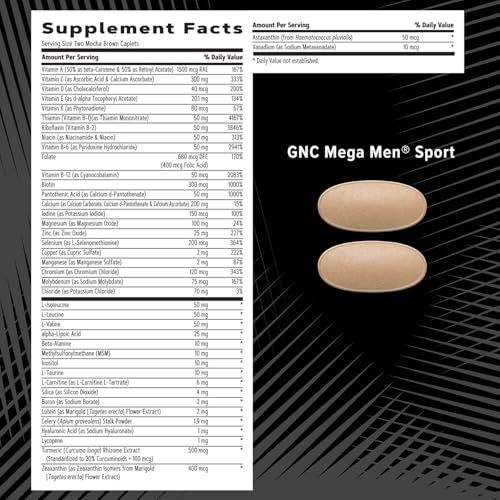Men’s Multivitamin Vitamin Pack 30 Day Supply H959