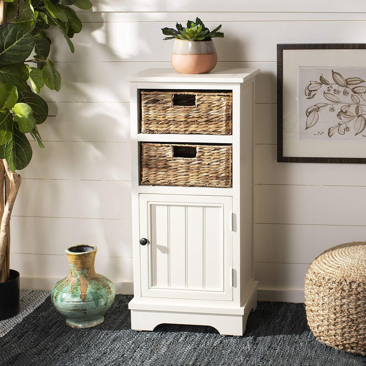 Distressed Black Cabinet N925716