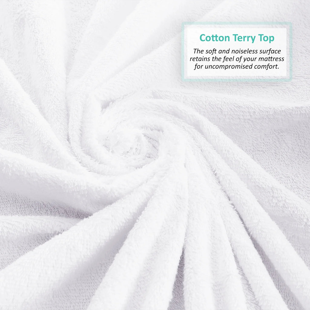 100% Waterproof Cotton Terry Mattress Protector L874