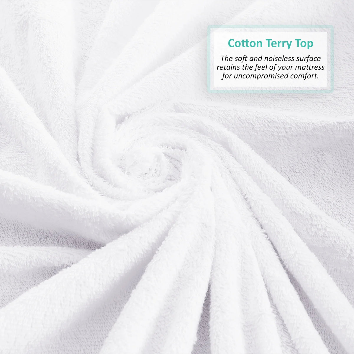 100% Waterproof Cotton Terry Mattress Protector L874