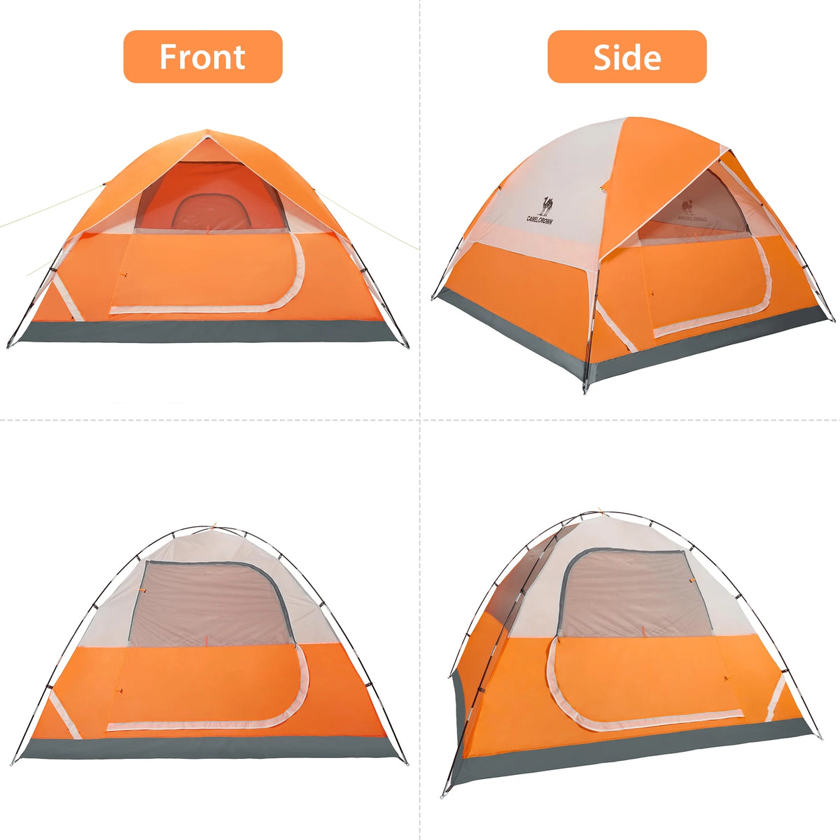3-4 Person Waterproof Lightweight Dome Camping Tent with Carry Bag O837