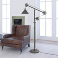Aged Steel Floor Lamp C620905