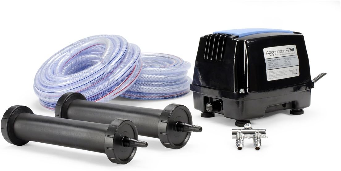 Pond Aerator and Aeration Kit with Tubing and Diffusers T72948