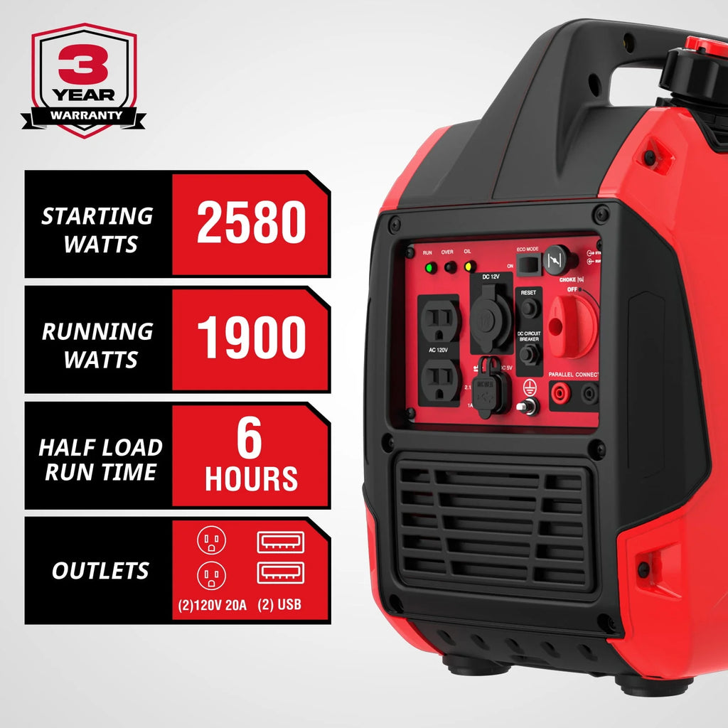 Portable Inverter Gas Generator O20840
