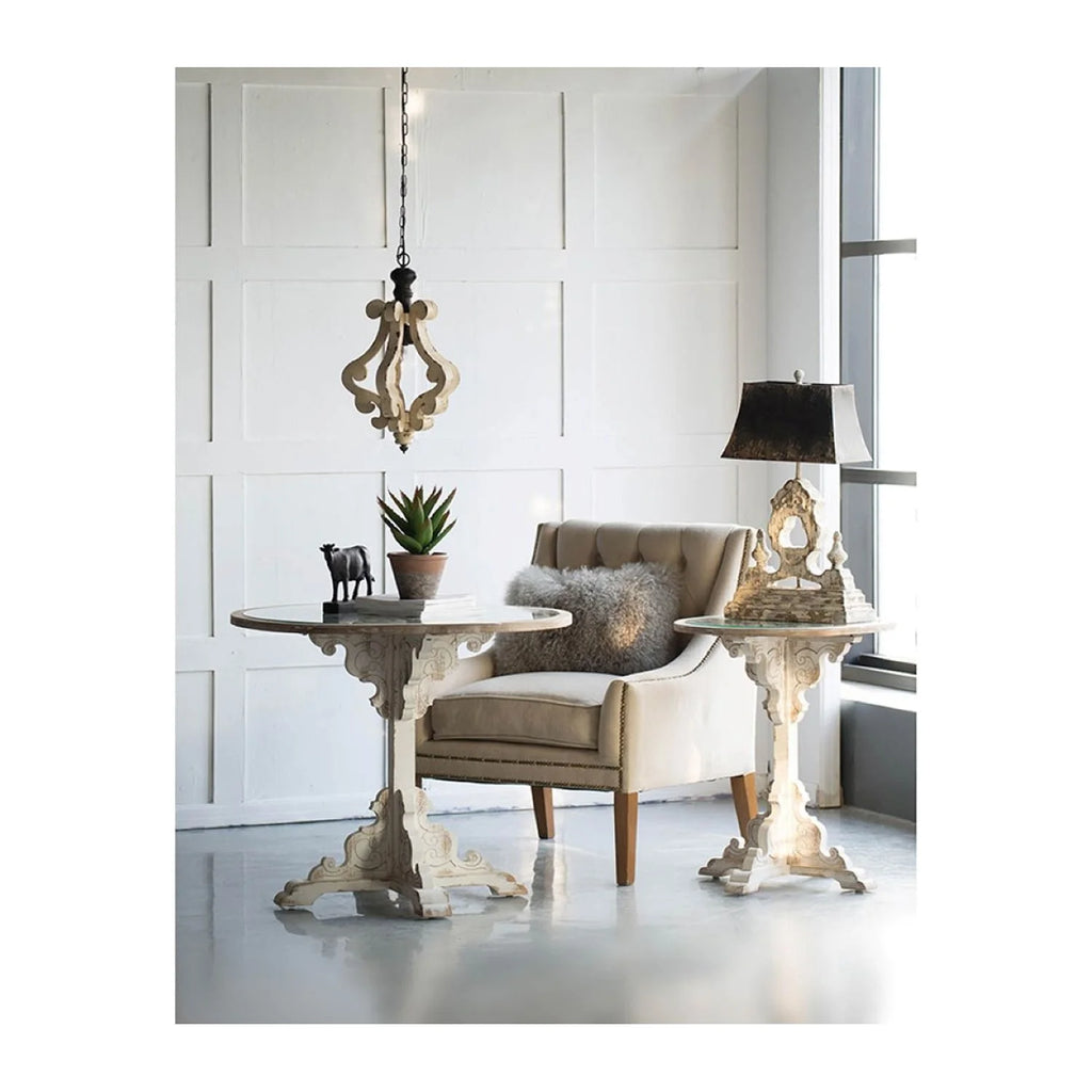 1-Light Chandelier 84" Beige E41047