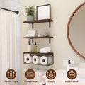 Wall Mount Storage Shelves with Basket E433
