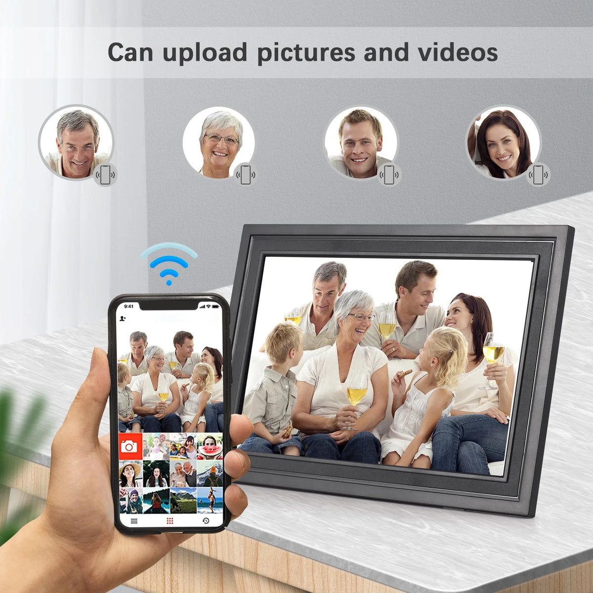 10.1-Inch WiFi Digital Picture Frame 16GB S701
