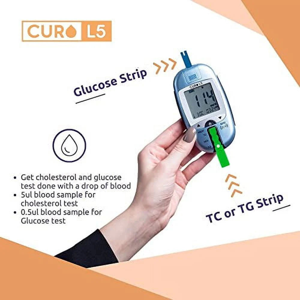 Digital Cholesterol Test Kit with 10 Strips A268841