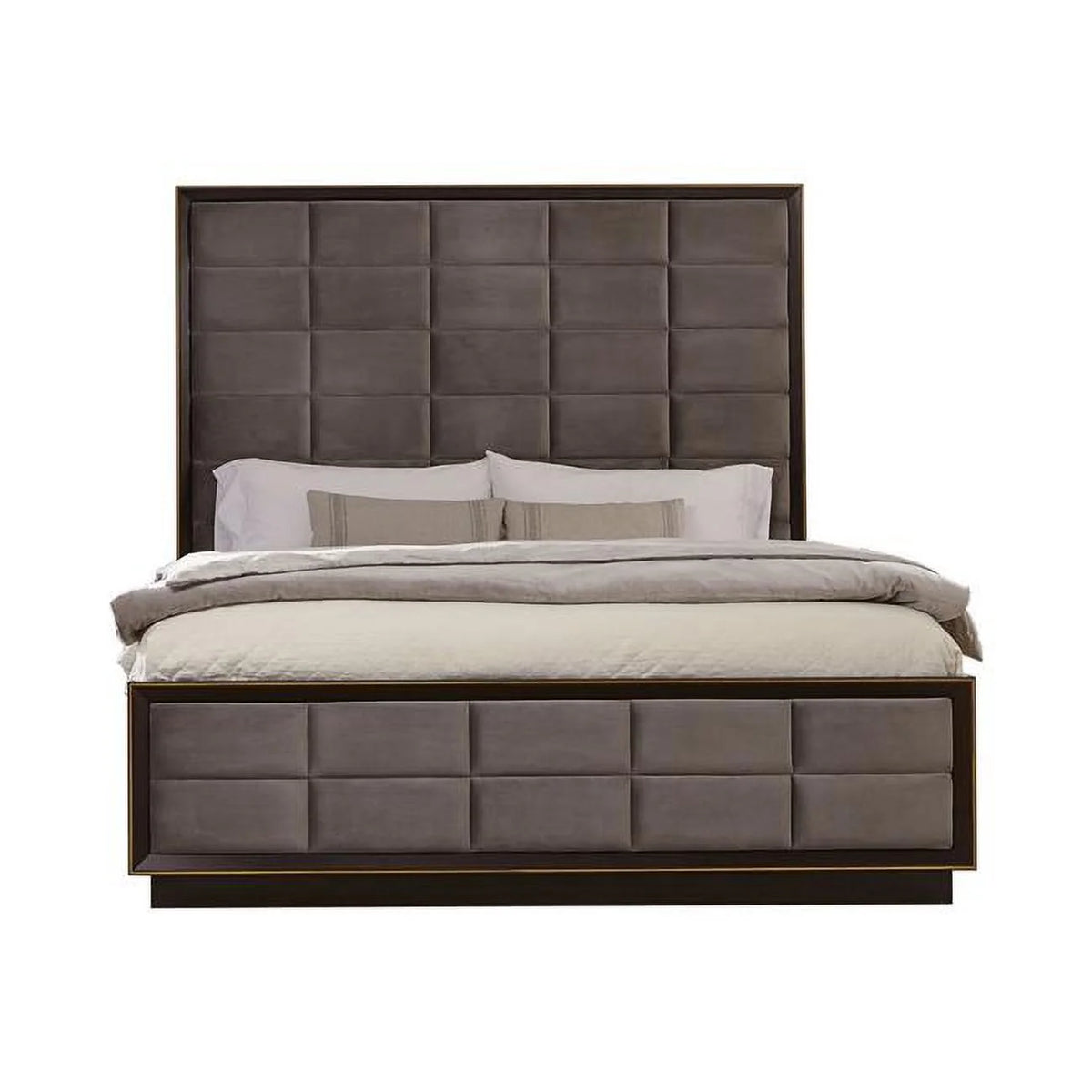 Gray King Size Bed D4289