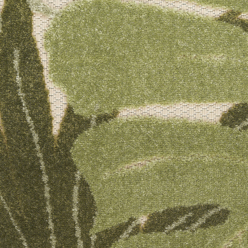 4' x 6' Ivory Green Area Rug P7258