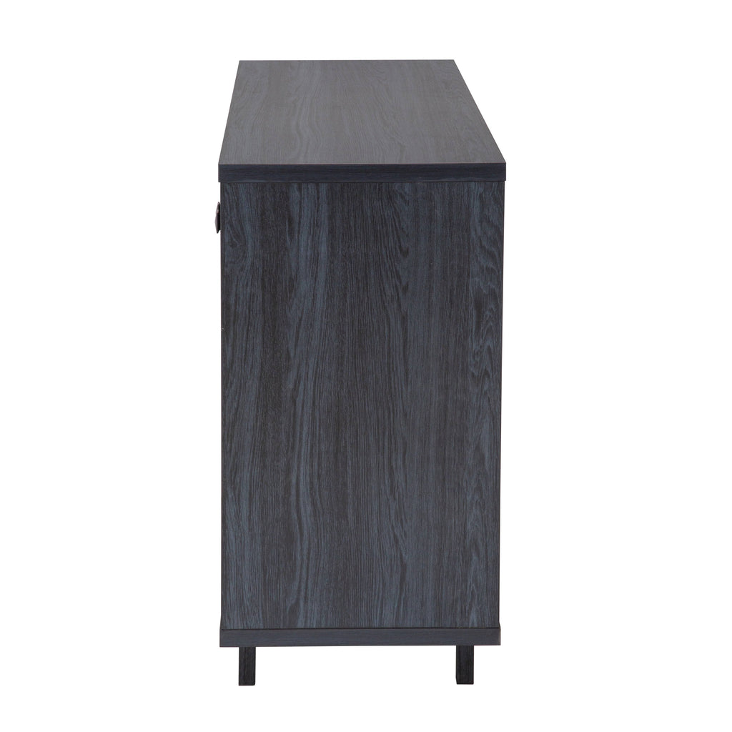 47x22W Distressed Grey Sideboard Storage Cabinet C390745