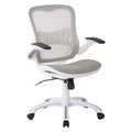 Office Chair with White Mesh Seat and Back U55048