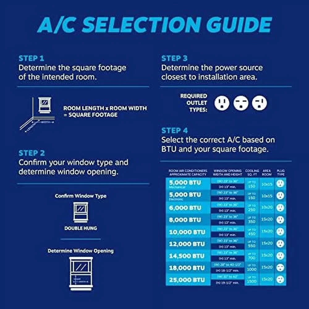 Window Air Conditioner 2 Way Cooling White T4729