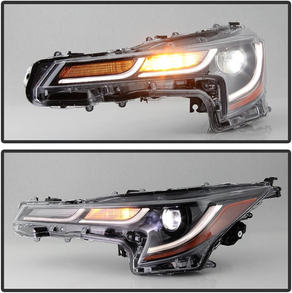 LED DRL Projector Headlights Assembly Pair Set Left+Right F297