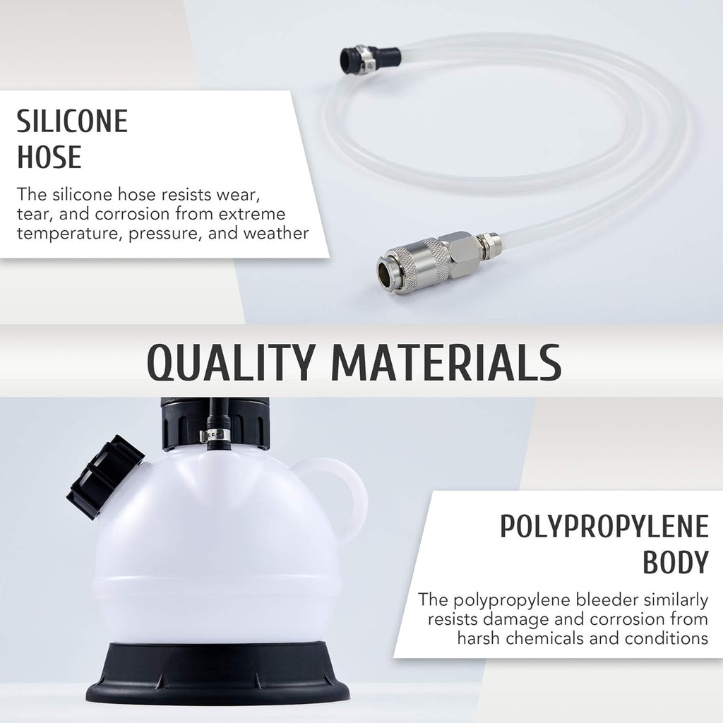 Brake Bleeder Kit with Hand Pump and Adapter O5112