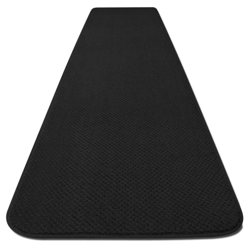 Skid-Resistant Carpet Runner Black 24 ft. x 27 in. C7140