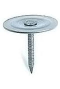 Electro Galvanized Metal Round Cap Roofing Nails 50 lb. X16843