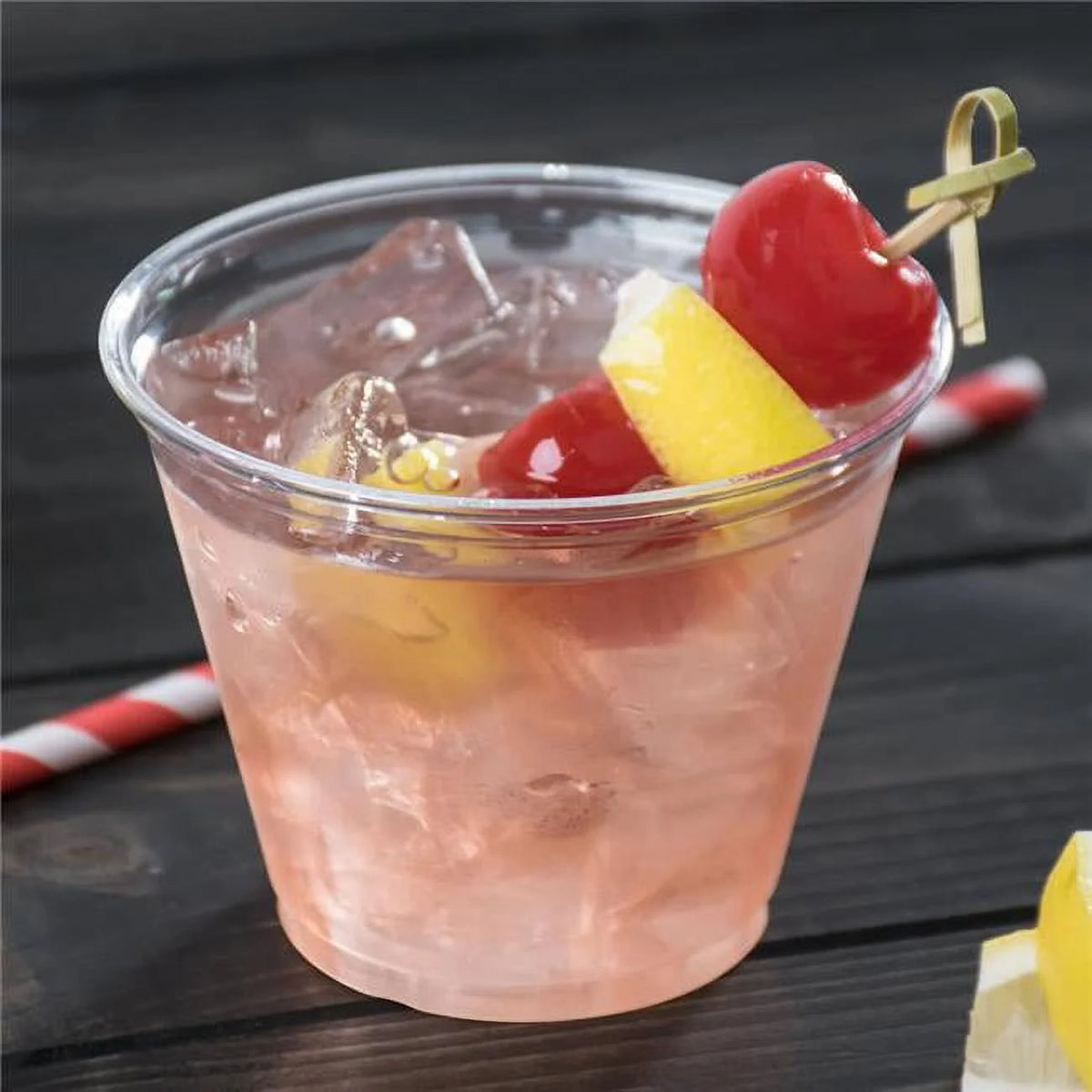 9 oz Clear PET Plastic Cup Case of 1000 F639
