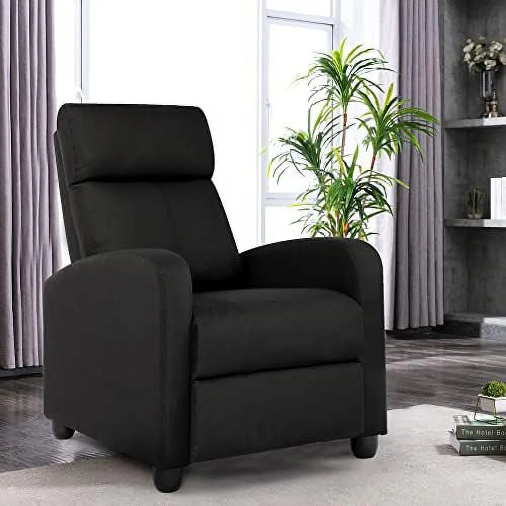 Small Fabric Adjustable Single Recliner Sofa B3840