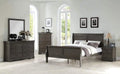 Dark Gray Eastern King 6pcs Bedroom Set N16211
