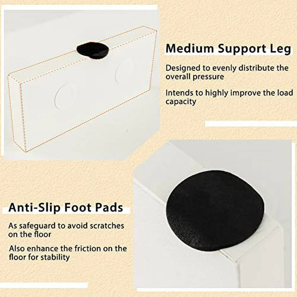 White Coffee Table with Storage I5712