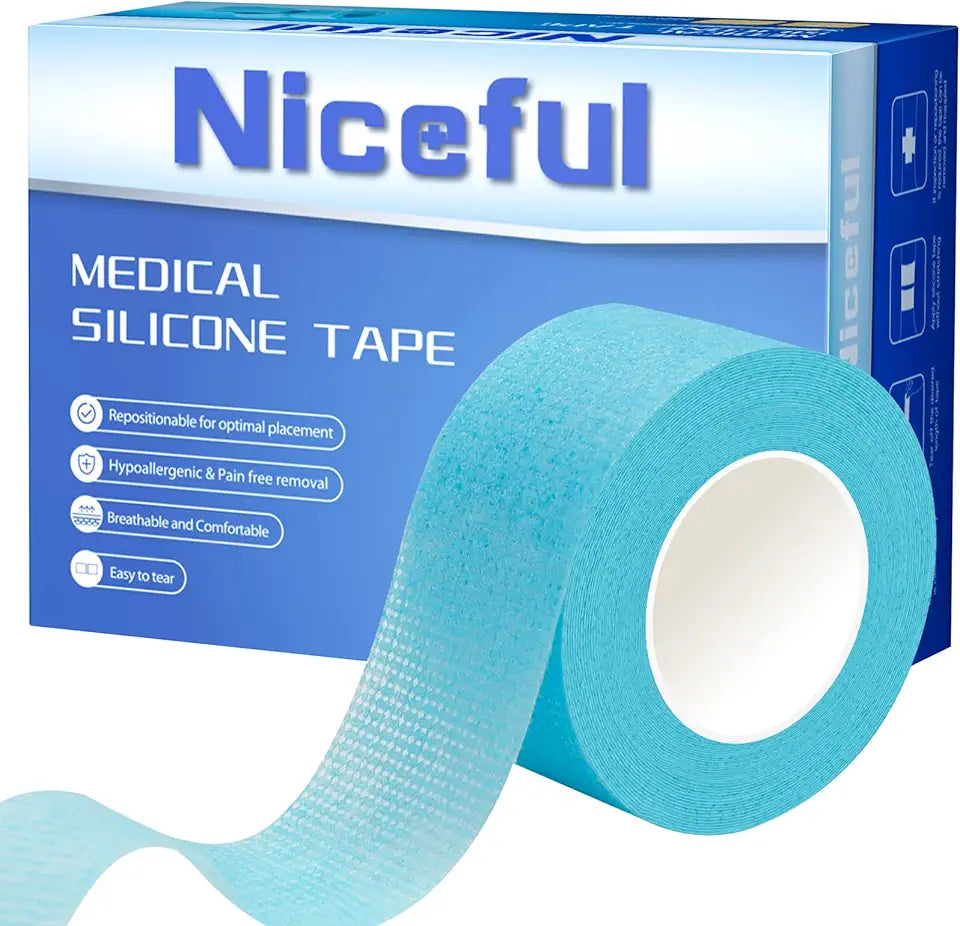 Silicone Sensitive Skin Tape 12 Rolls 1"x 5.5 Yard G6889