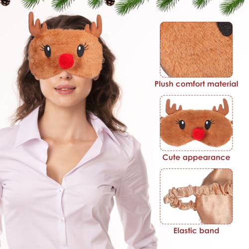 2 Pack Plush 3D Contoured Breathable Sleep Mask T3583