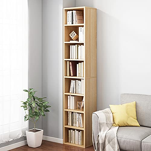 White 71 Inches Tall 8 Lattices Corner Bookcase Y4617