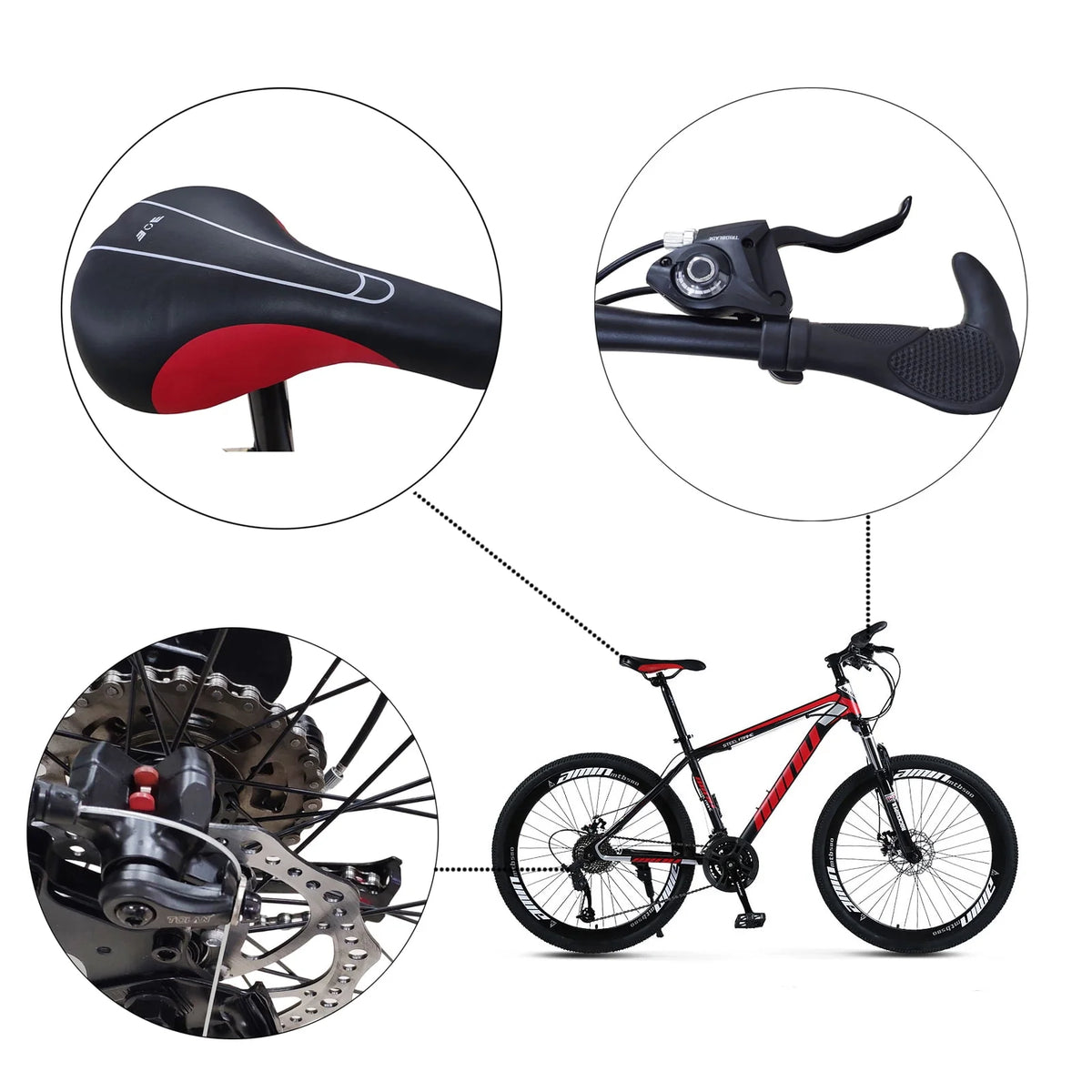 26-Inch Wheels 21 Speed Dual Disc Brake Mountain Bike K320145