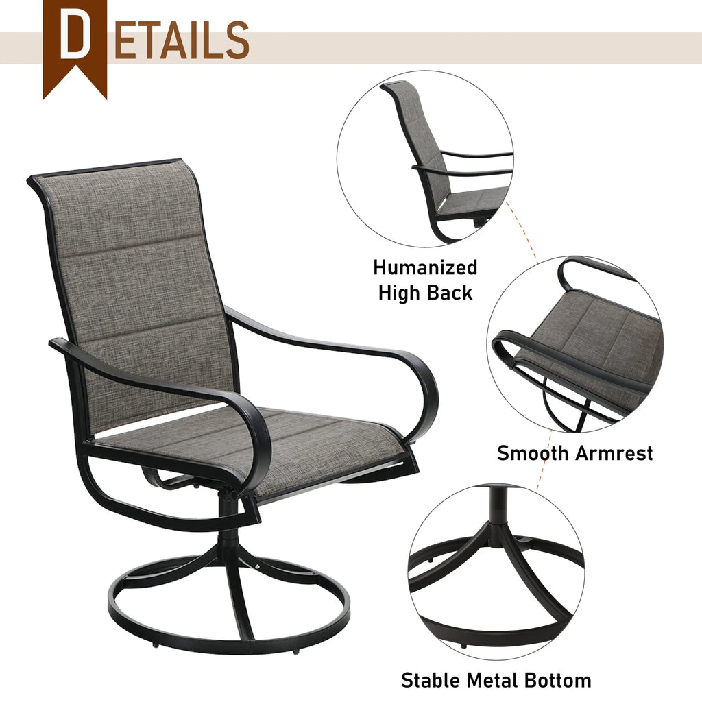 9 Piece Outdoor Metal Patio Dining Set S6432