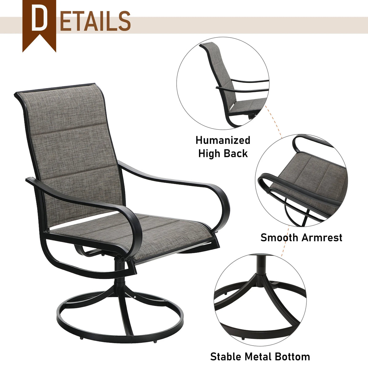 9 Piece Outdoor Metal Patio Dining Set S6432