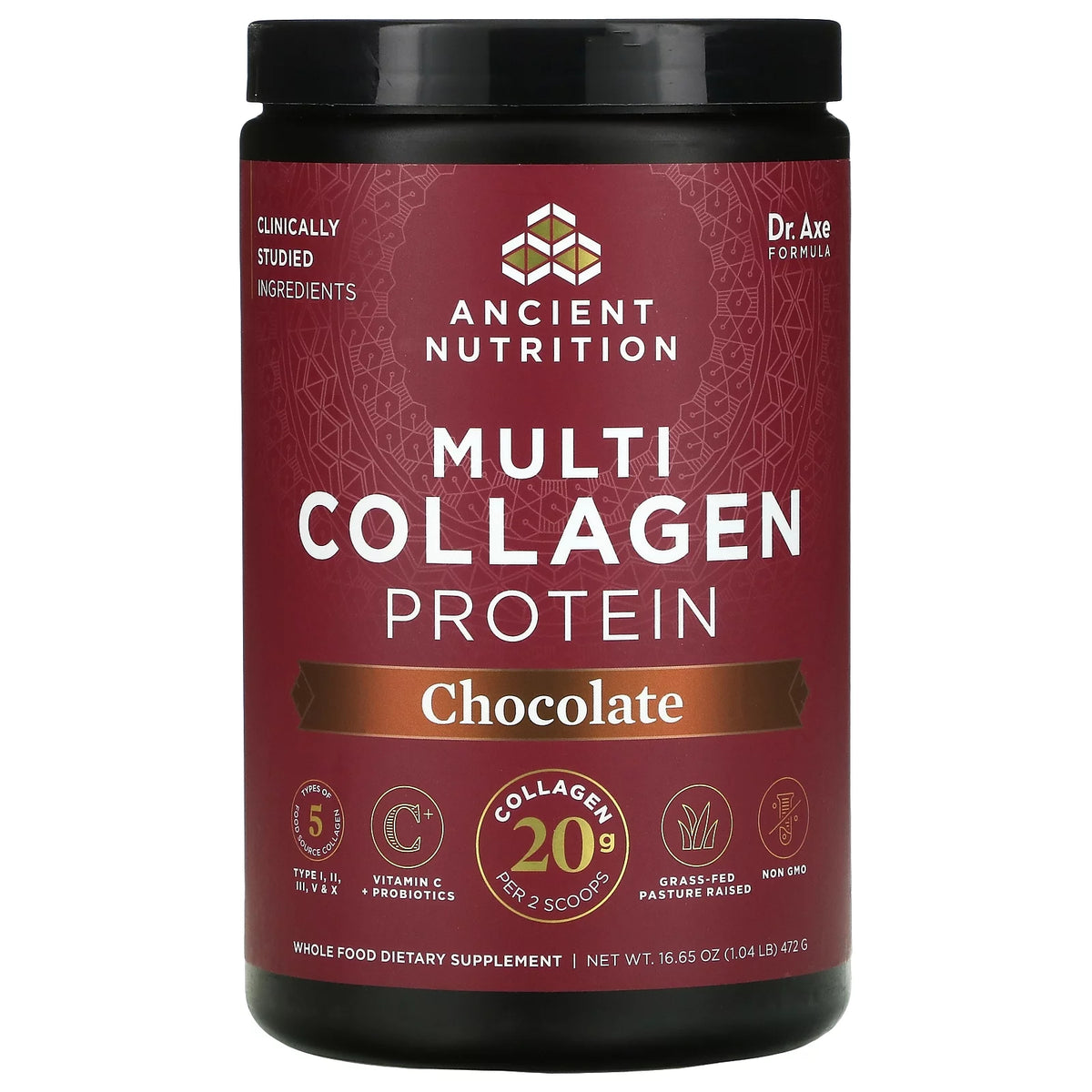 Multi Collagen Protein Chocolate 1.04 lb Pack of 2 B48147