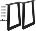2 Pcs Black Metal Table Legs C78434
