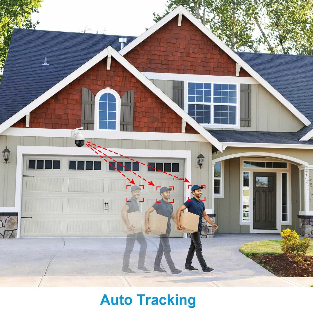 5MP 40x Zoom Auto-Track Rotation Wireless Security Camera I8444