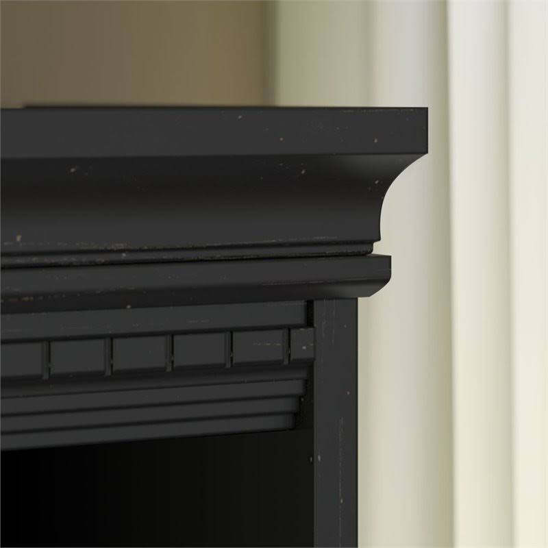 5 Shelf Bookcase in Antique Black Y6883