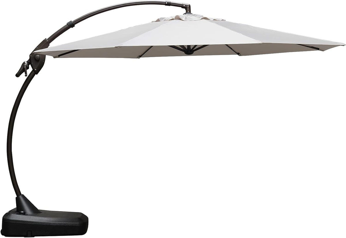 12 FT Aluminum Offset Cantilever Umbrella with Base G317425