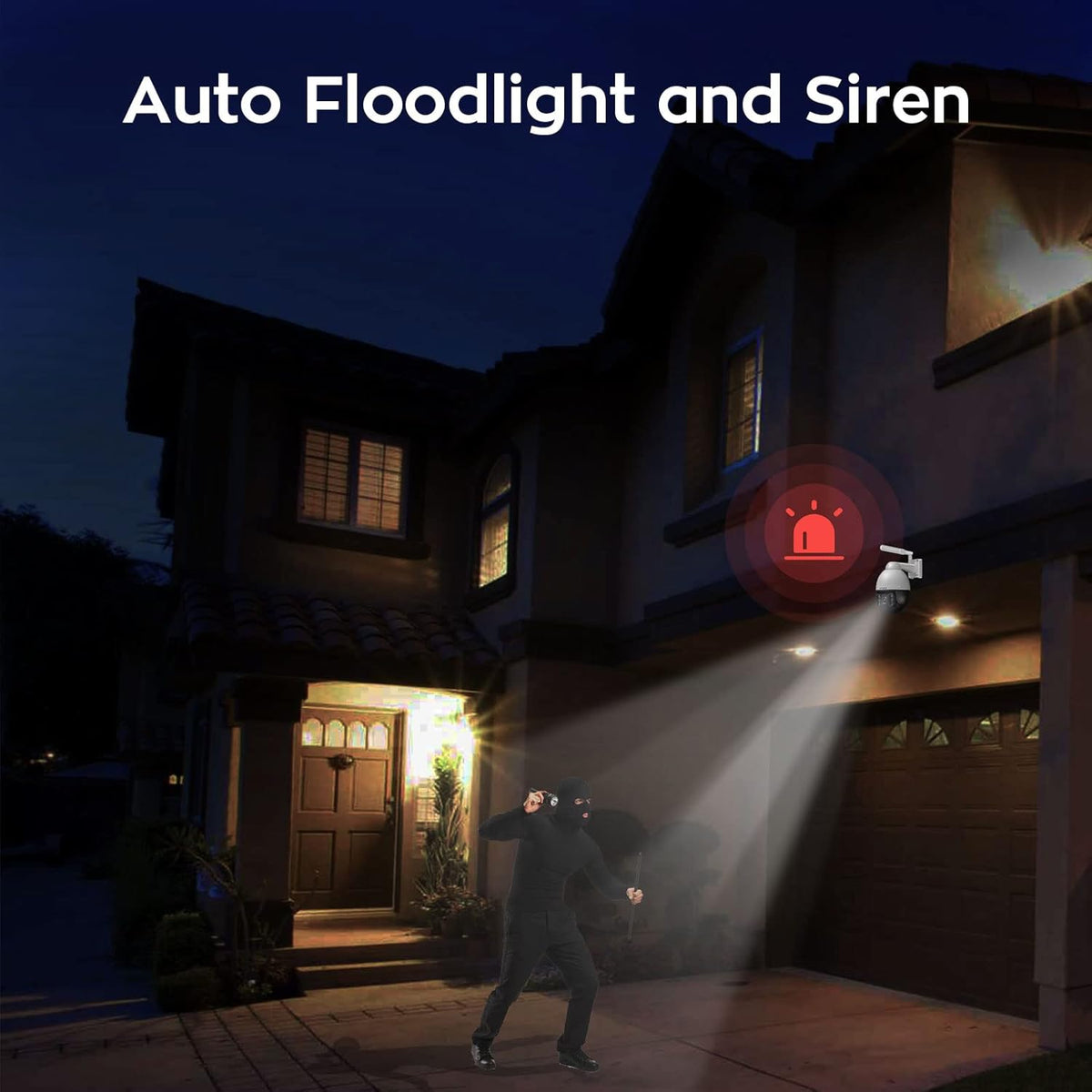5MP 40x Zoom Auto-Track Rotation Wireless Security Camera I8444