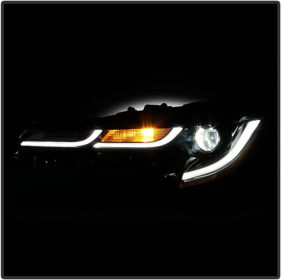 LED DRL Projector Headlights Assembly Pair Set Left+Right F297