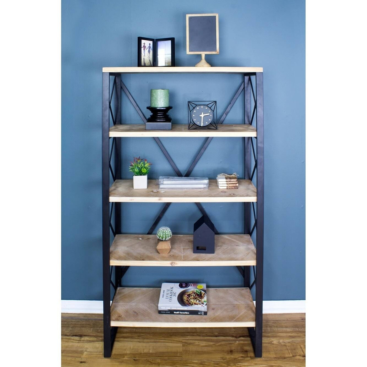 5 Shelf Standard Bookcase V80872