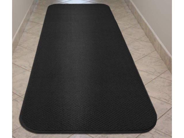 Skid-Resistant Carpet Runner Black 24 ft. x 27 in. C7140