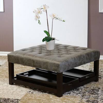 34x22 Tufted Storage Ottoman S403277