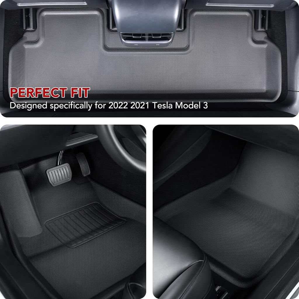 3D All-Weather Anti-Slip Waterproof Floor Liners Set U7250