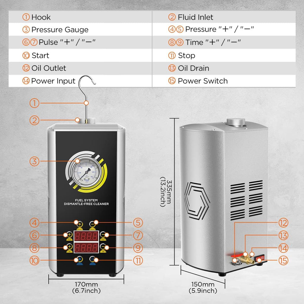 Car Fuel Injector Cleaner with Built-in Air Pump Y73652