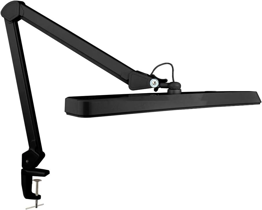 2,500 Lumens 30W LED Desk Lamp with Clamp, White D75039