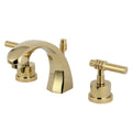 Polished Brass Two Handle Widespread Lavatory Faucet with Pop-Up B590780