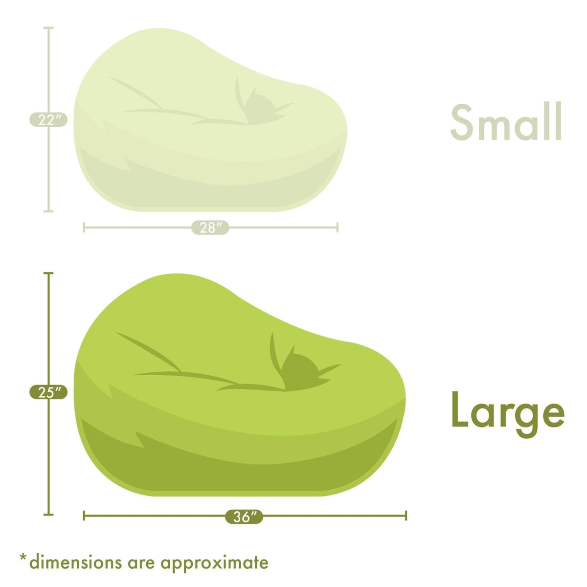 Orange Bean Bag Chair J50104