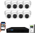 8 Channel 4K NVR 5MP PoE Security Camera System with 8 Dome Cameras N3048